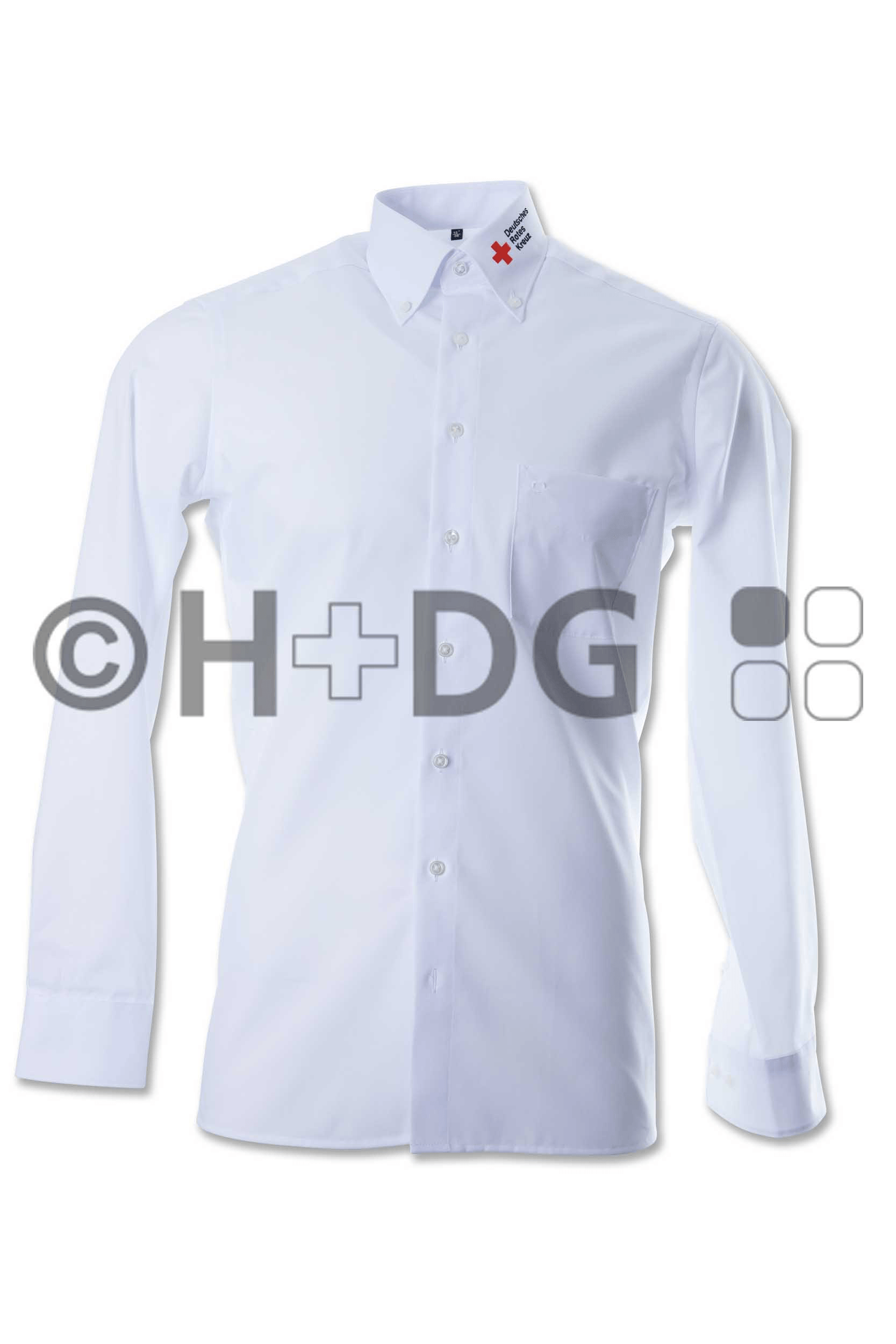 DRK-Olymp-Businesshemd Luxor (modern fit) weiß, H+DG | 1/2-Arm oder 1/1-Arm